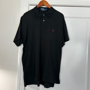 Men's POLO by Ralph Lauren Black Short Sleeve Polo Top